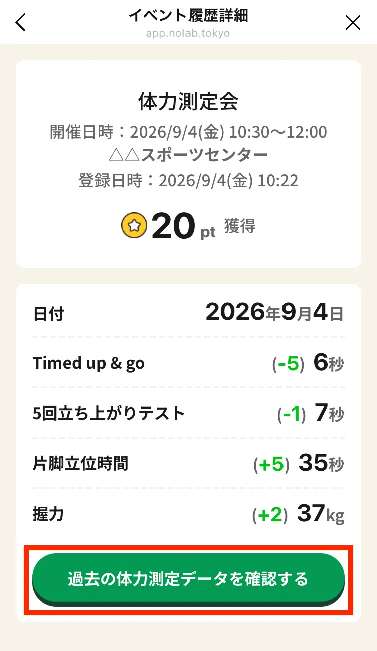 イベント実績詳細